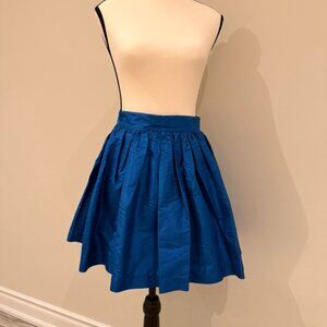 Cobalt Blue Taffeta Party Skirt